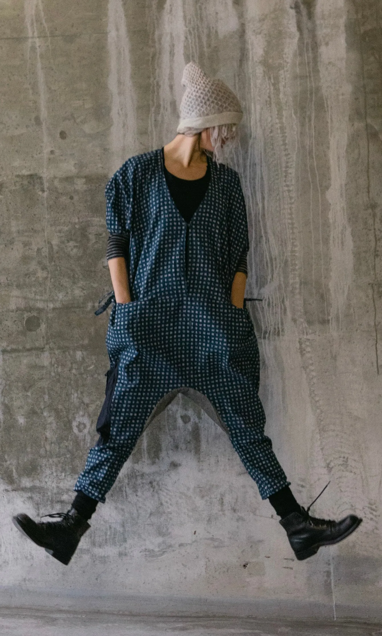 JAPANESE PRINTED COTTON ONESIE