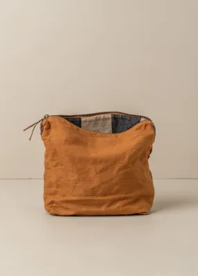 Journey Makeup Canvas Bag | Terracotta