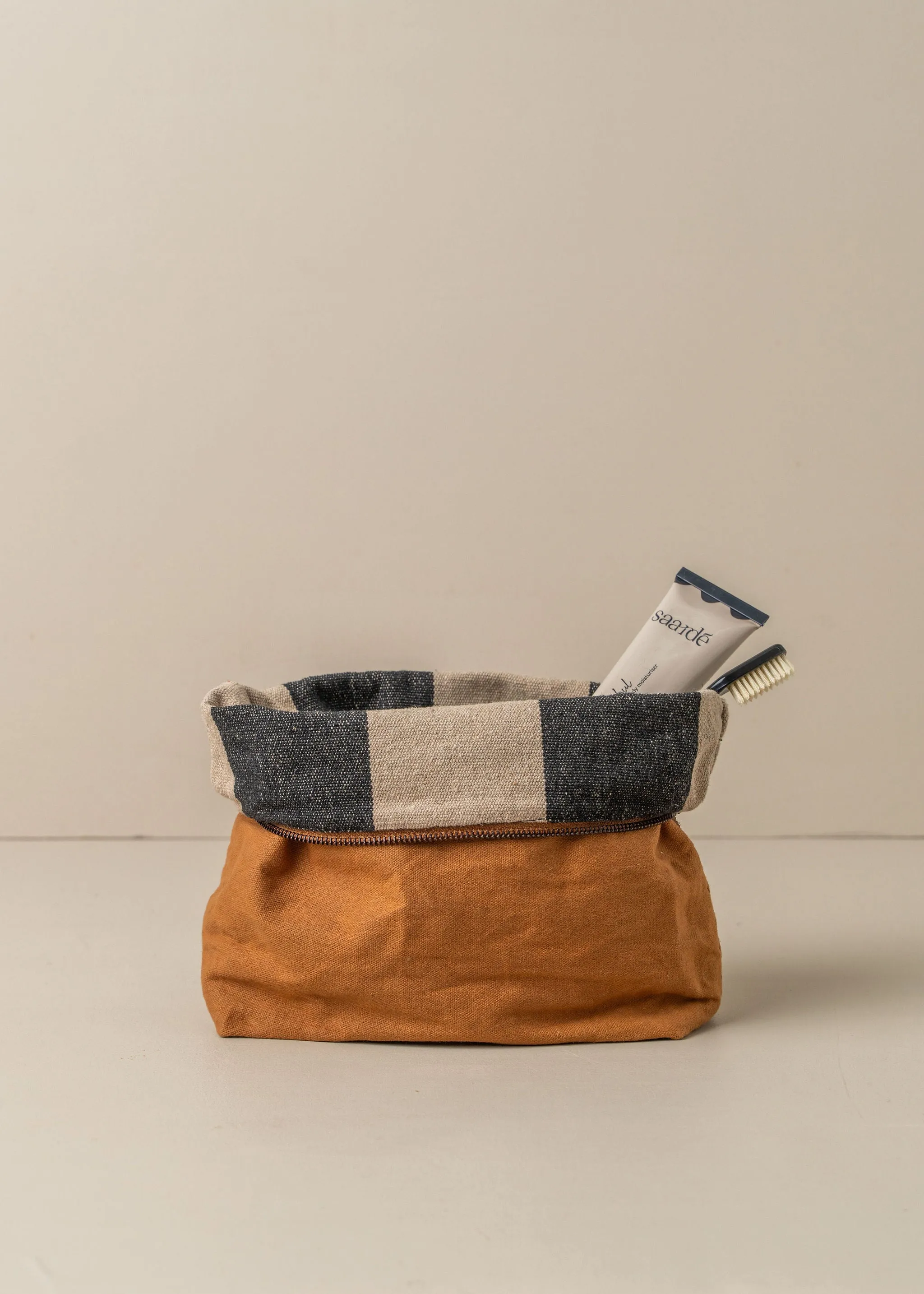 Journey Makeup Canvas Bag | Terracotta