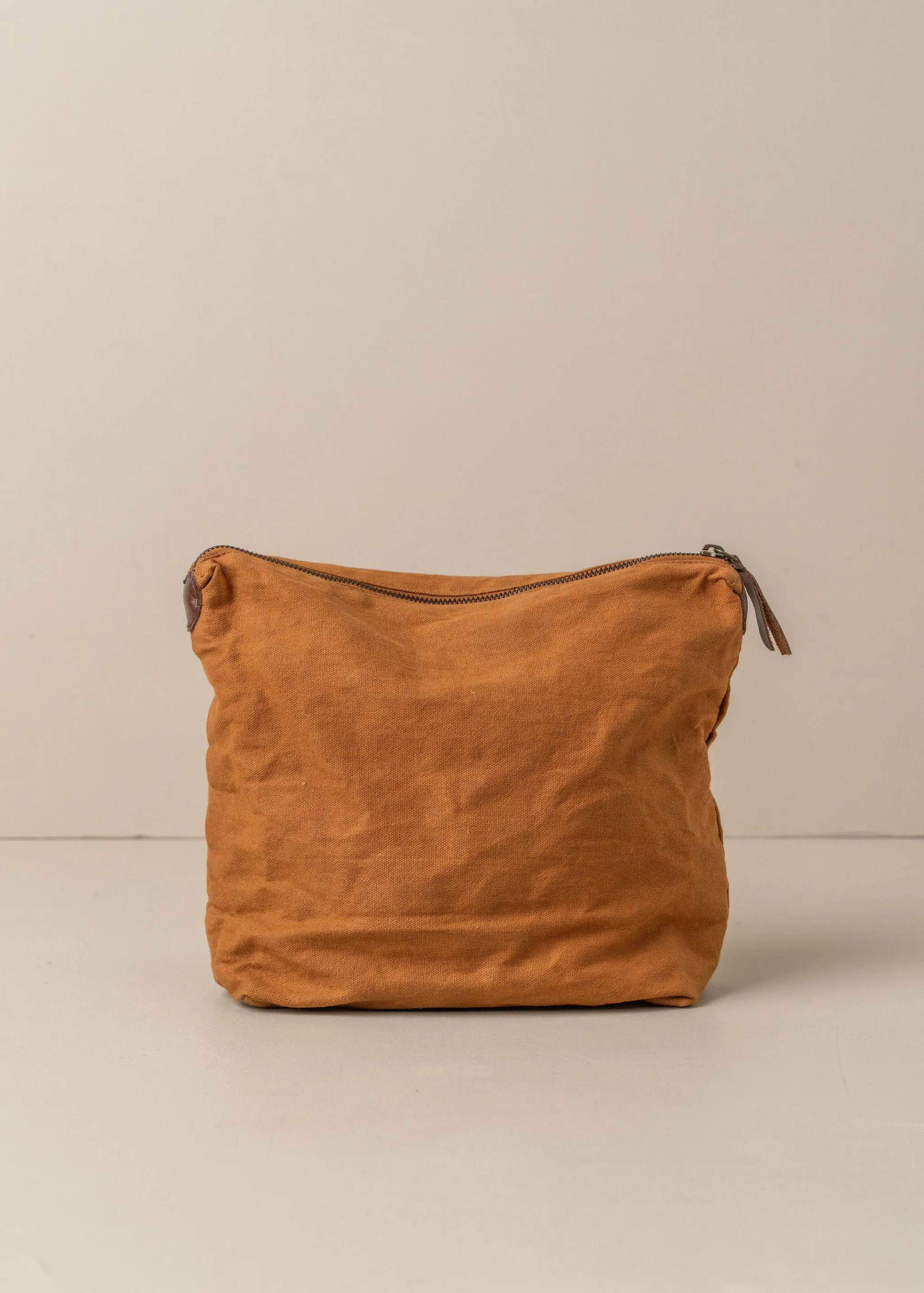 Journey Makeup Canvas Bag | Terracotta