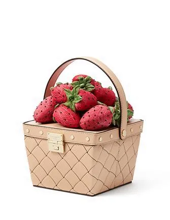 Kate Spade New York Picnic Perfect Woven Leather Basket