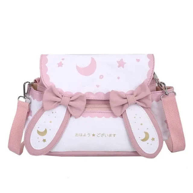 Kawaii Bunny Moon Star Plush Bag - Kawaii Bag