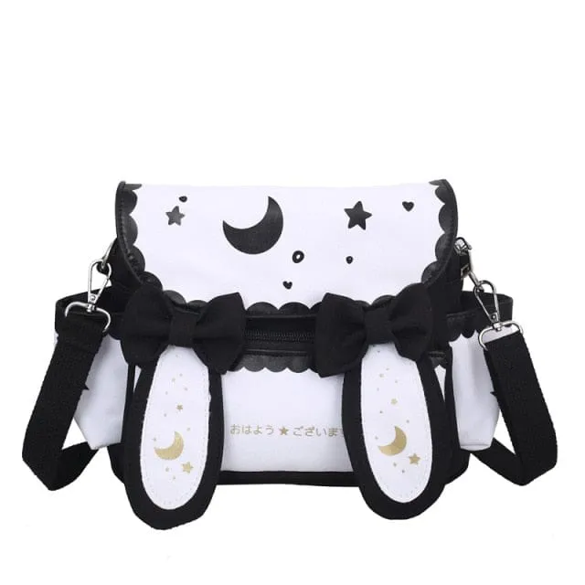 Kawaii Bunny Moon Star Plush Bag - Kawaii Bag