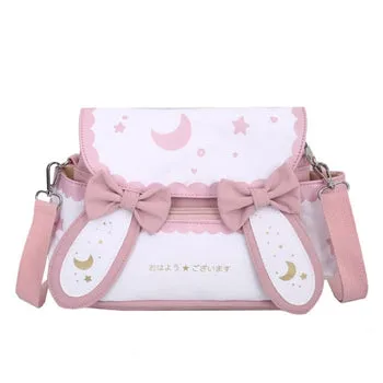 Kawaii Bunny Moon Star Plush Bag - Kawaii Bag