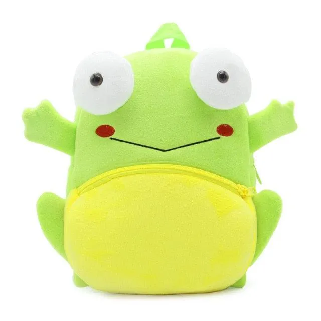 Kawaii Frog Plush Animal Backpack - Kawaii Bag