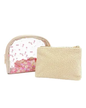 Keep Cozy Two In One Cosmetic Bag Set