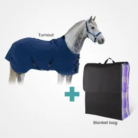 Kensington Bundle - 1200D Horse Mid Weight Turnout & Blanket Bag