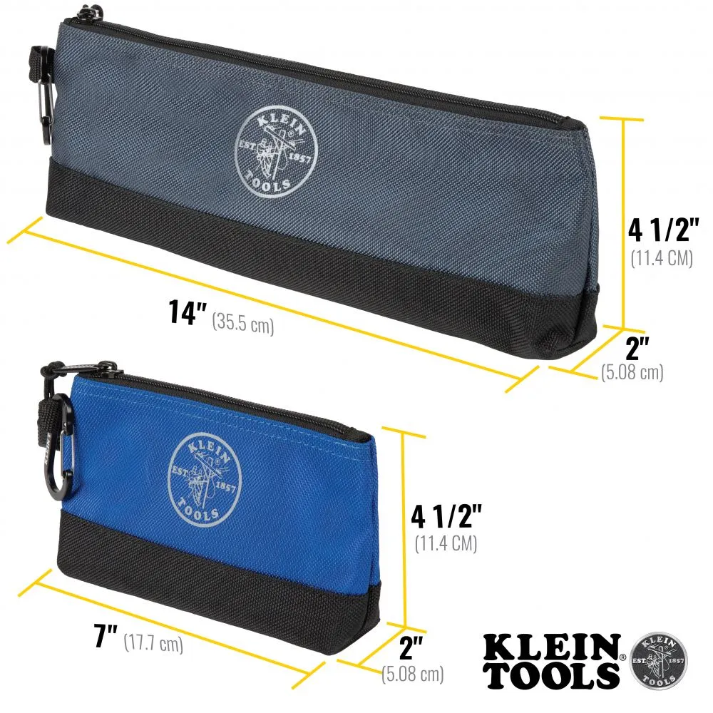 Klein 55559 Stand-up Zipper Bags, 7" and 14", 2-Pack