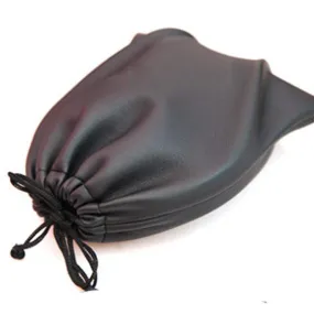 Leather Soft Storage Pouch Bag for Around Ear Headphones, free shipping