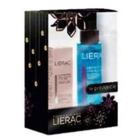 Lierac Kit Diopticreme cream correcting wrinkles around the eyes 10ml   Liquid Eye Makeup Remover 100ml double action as a gift