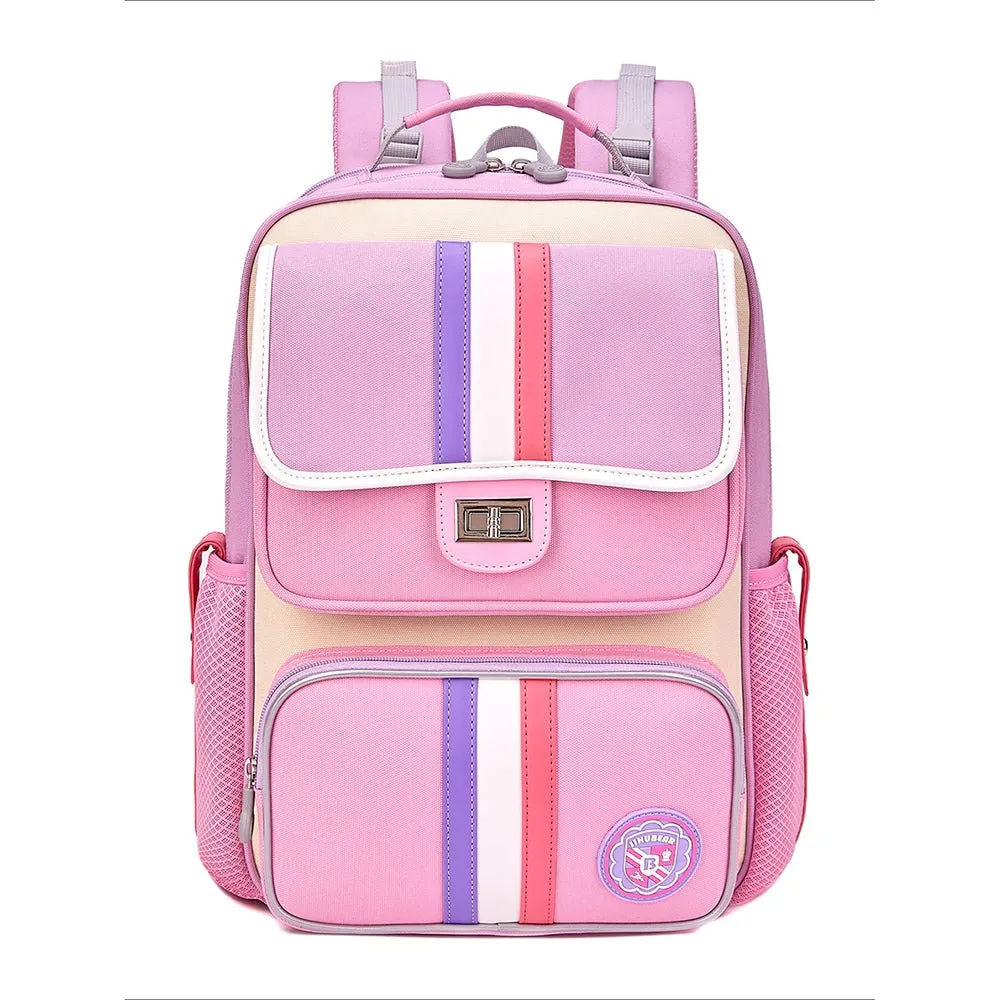 Little Surprise Box,3 stripes Ergonomic School Backpack for Kids.