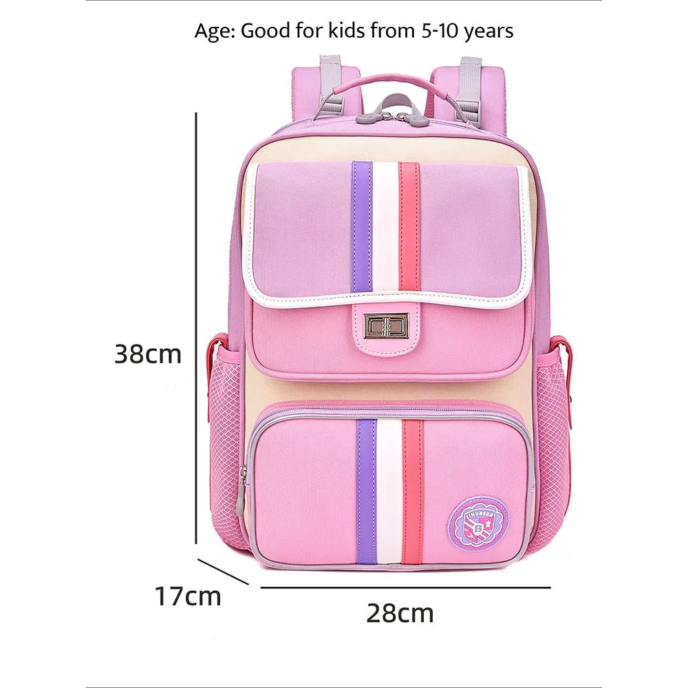 Little Surprise Box,3 stripes Ergonomic School Backpack for Kids.