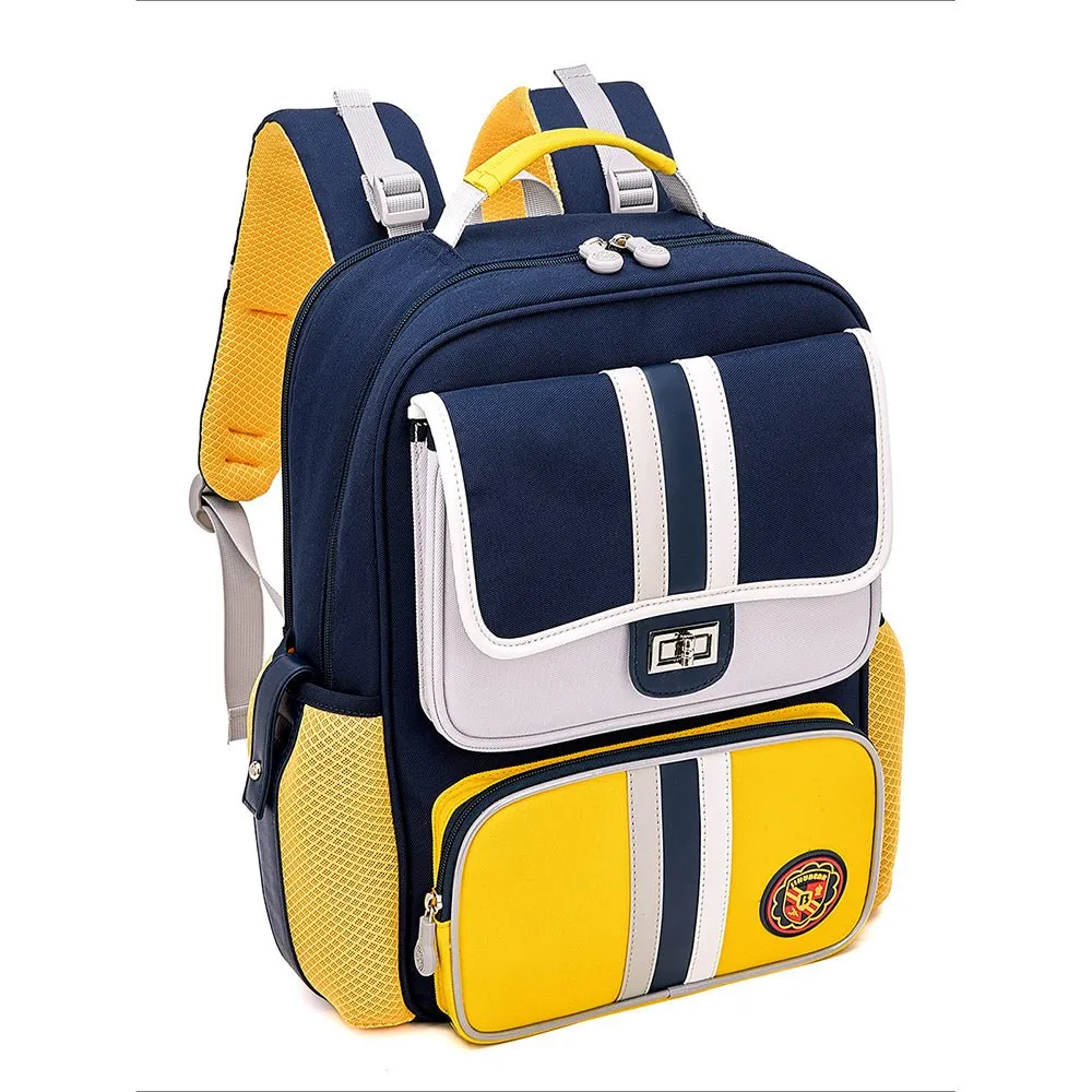 Little Surprise Box,3 stripes Ergonomic School Backpack for Kids.