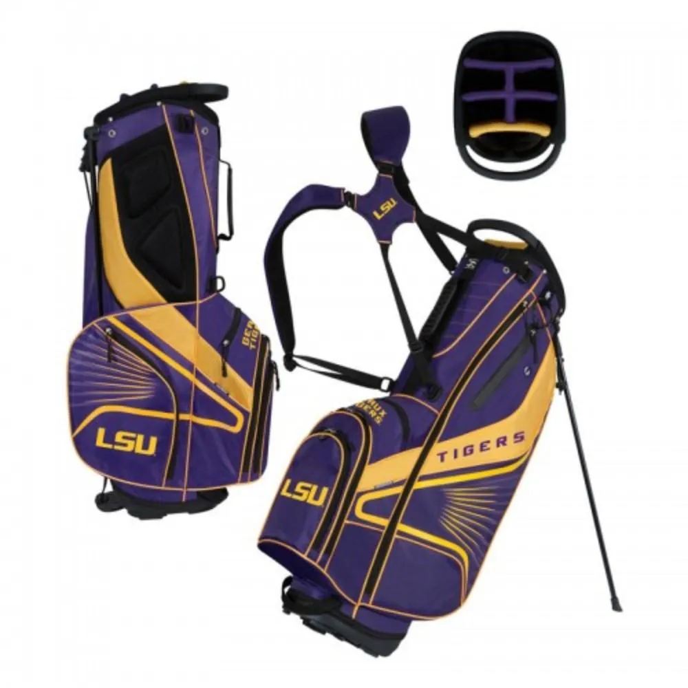 LSU Tigers WinCraft "Grid Iron III" 6-Way Stand Golf Bag