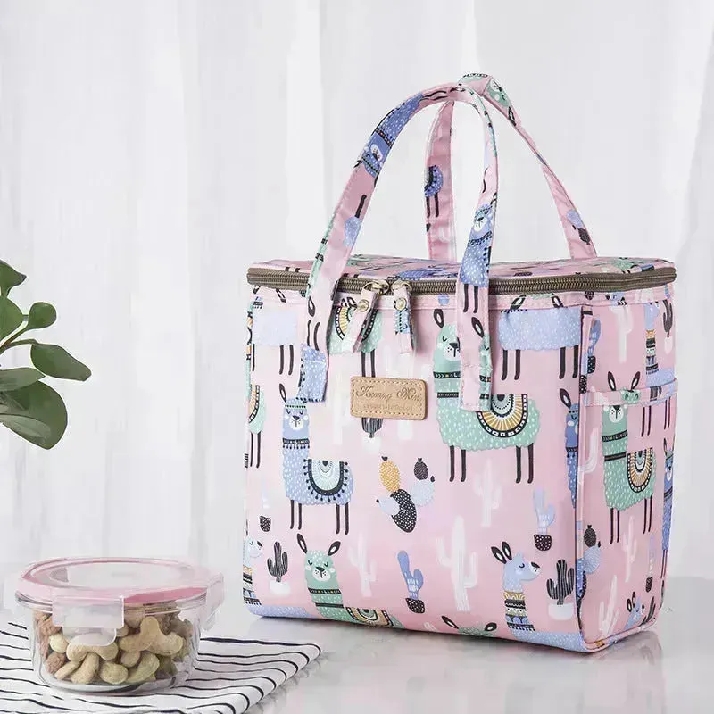 Lunch Box Picnic Insulated Bag Large Portable Waterproof Ice Pack Lunch Bag Work Lunch Bag for Adult Women