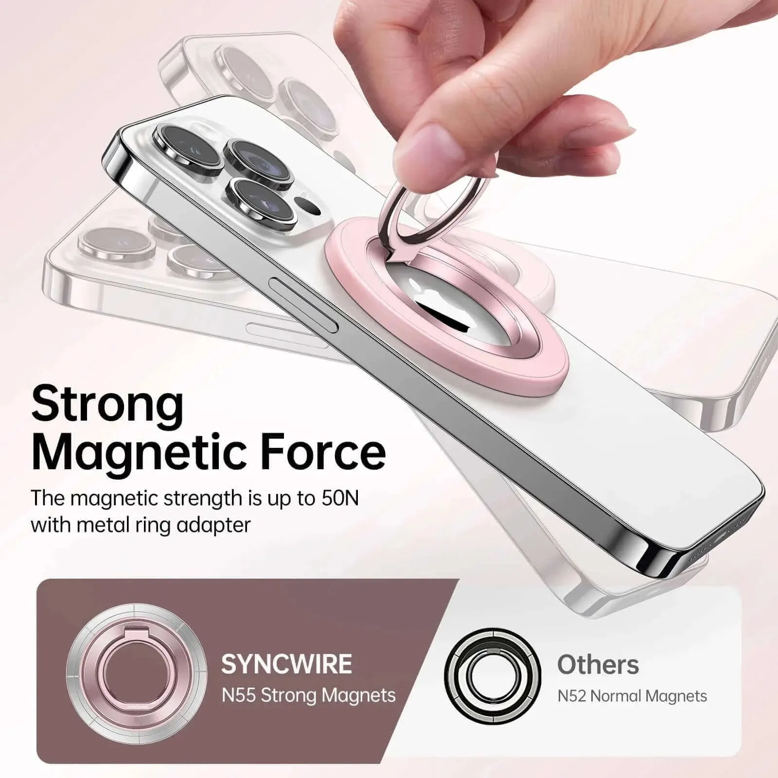 Magnetic Phone Ring Holder