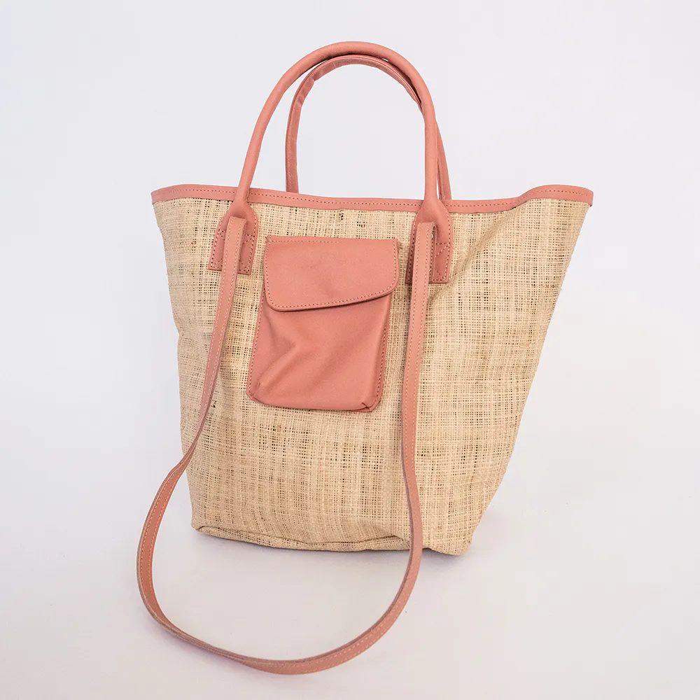 Maia Weave & Leather Bag