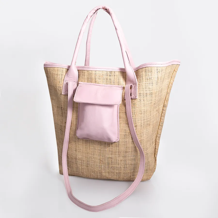 Maia Weave & Leather Bag