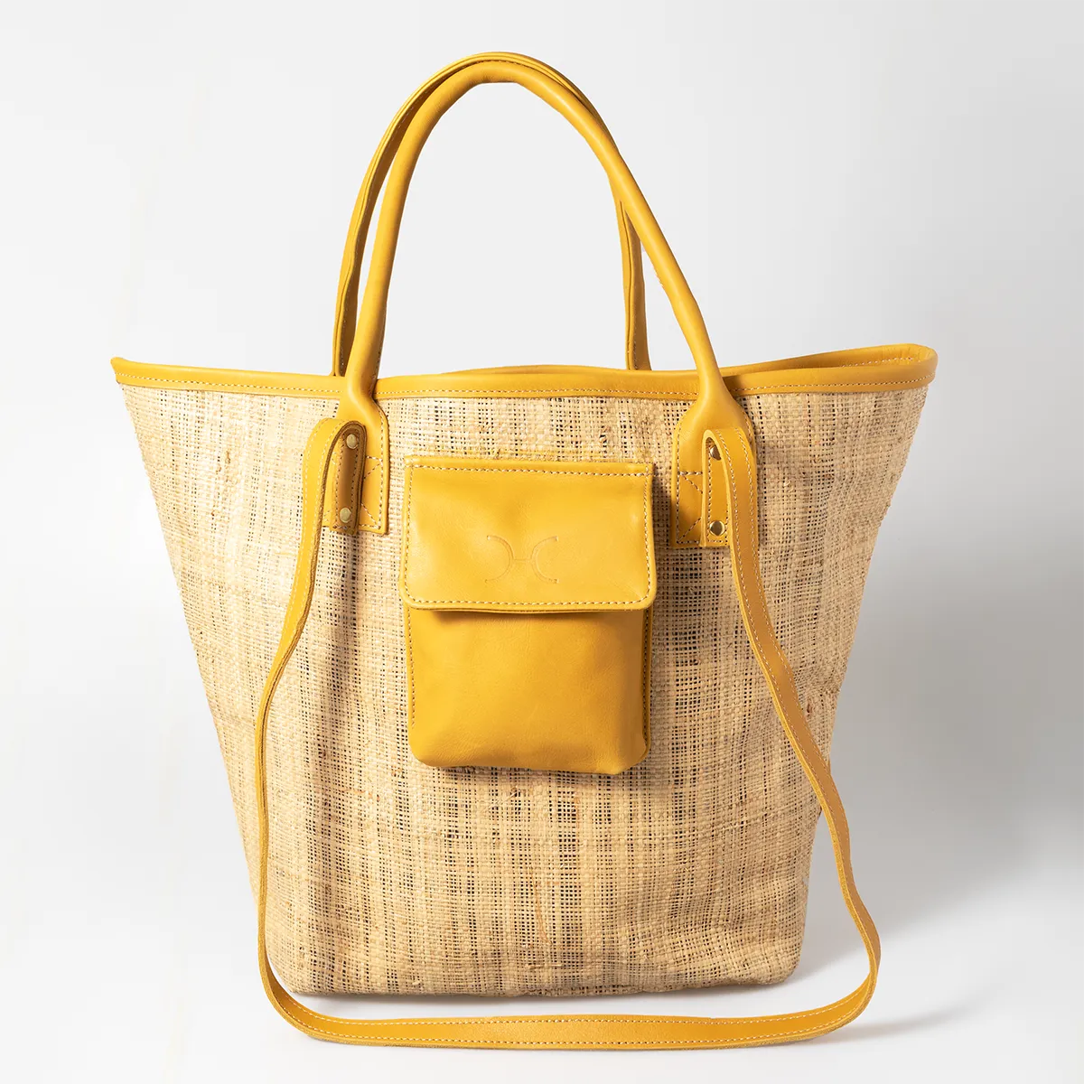 Maia Weave & Leather Bag