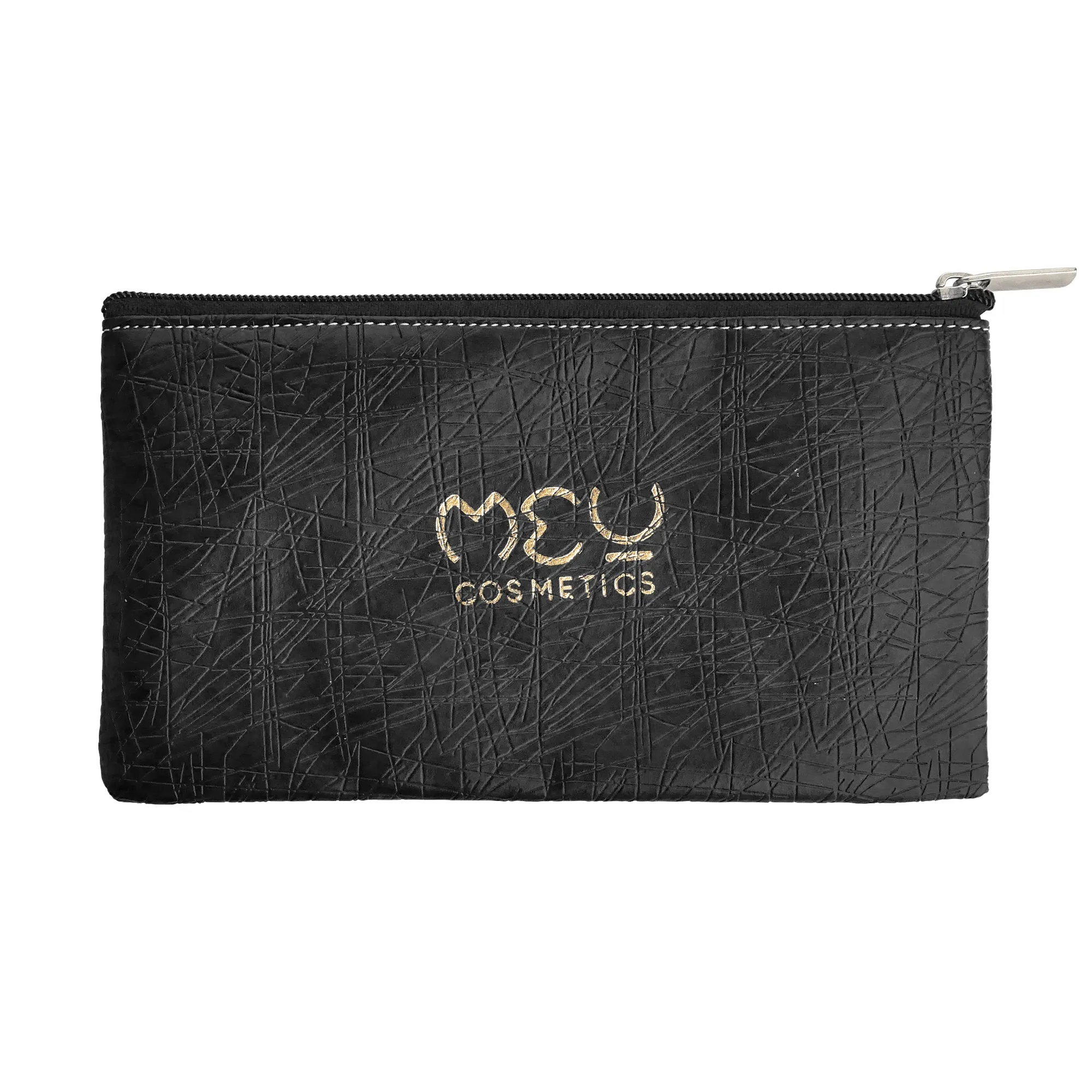 Makeup Pouch Black With Gold Logo