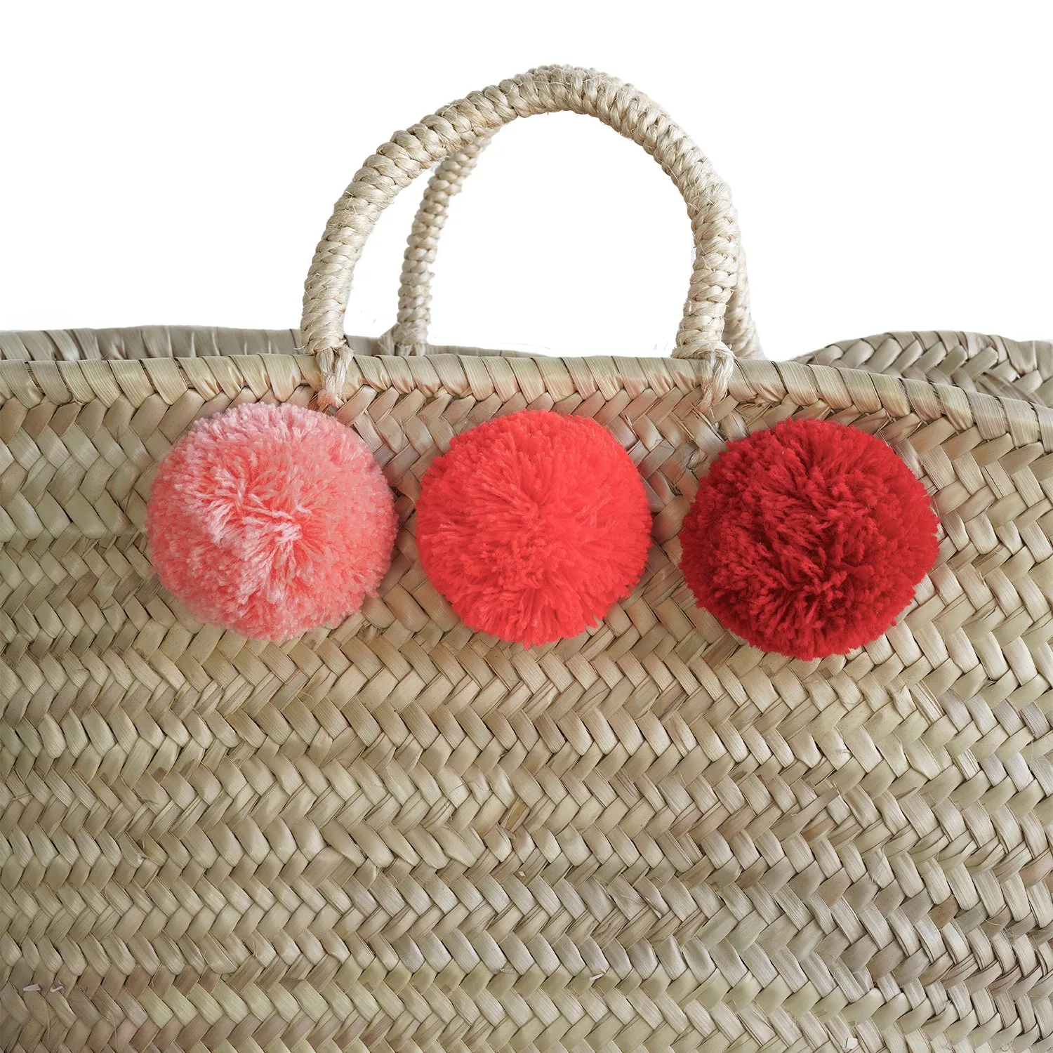 Marche Bag with Color Pompom