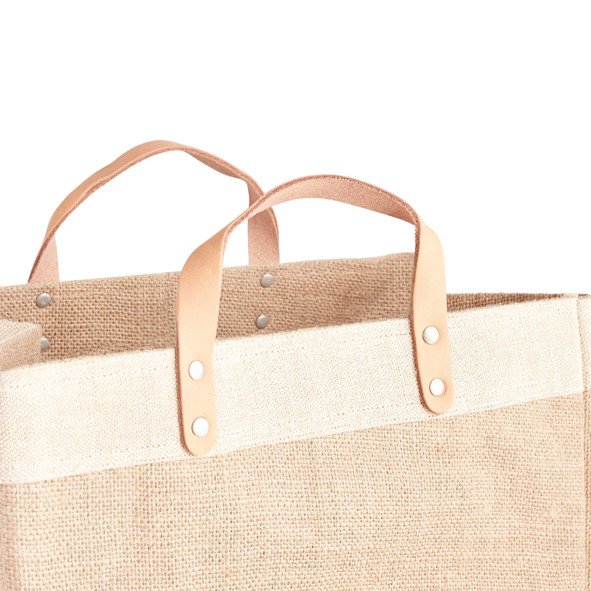 Market Bag in Natural for Team USA "Red and White"