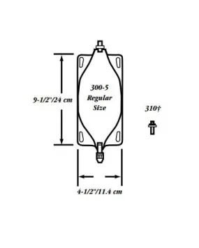 Marlen Leg Bag Kit Regular with Screw Connector and Washer Seal - 1 each