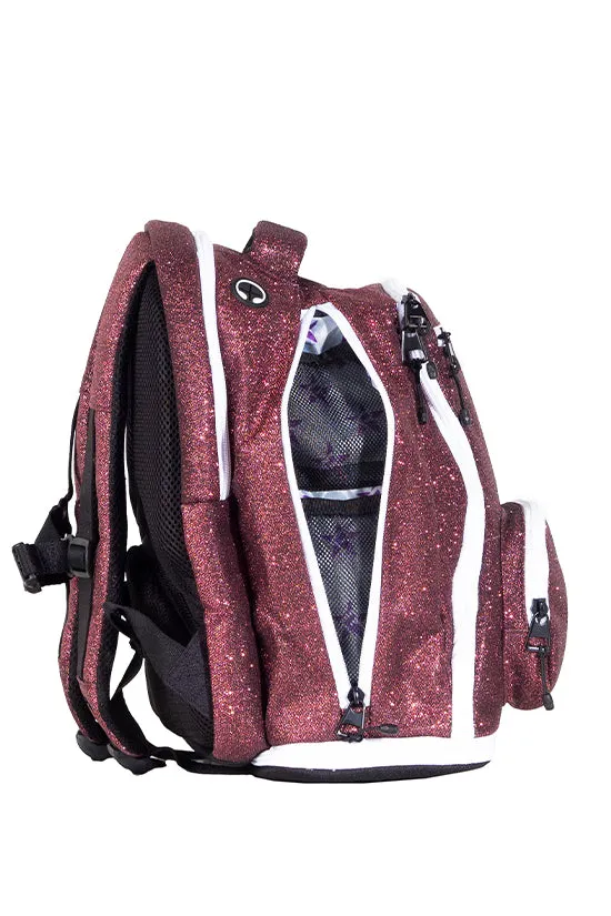 Maroon Rebel Baby Dream Bag with White Zipper