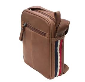 MENS LUXURY SOFT LEATHER SMALL CROSS BODY BAG