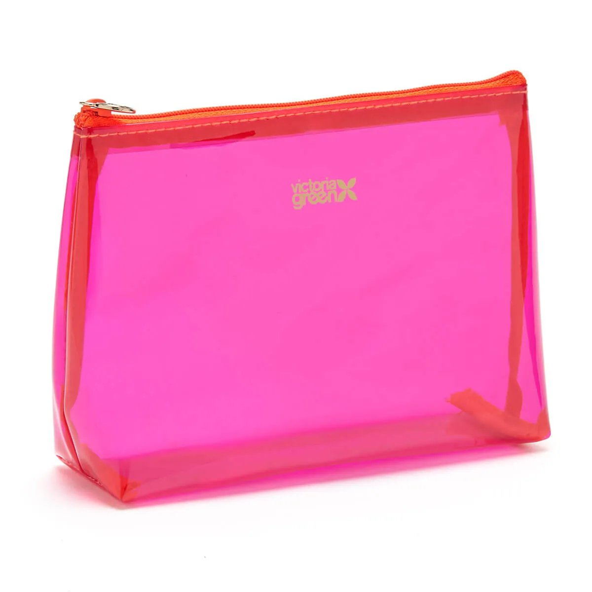 'Mia' Makeup Bag in Clear Pink