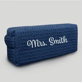 Mini Navy Makeup Bag