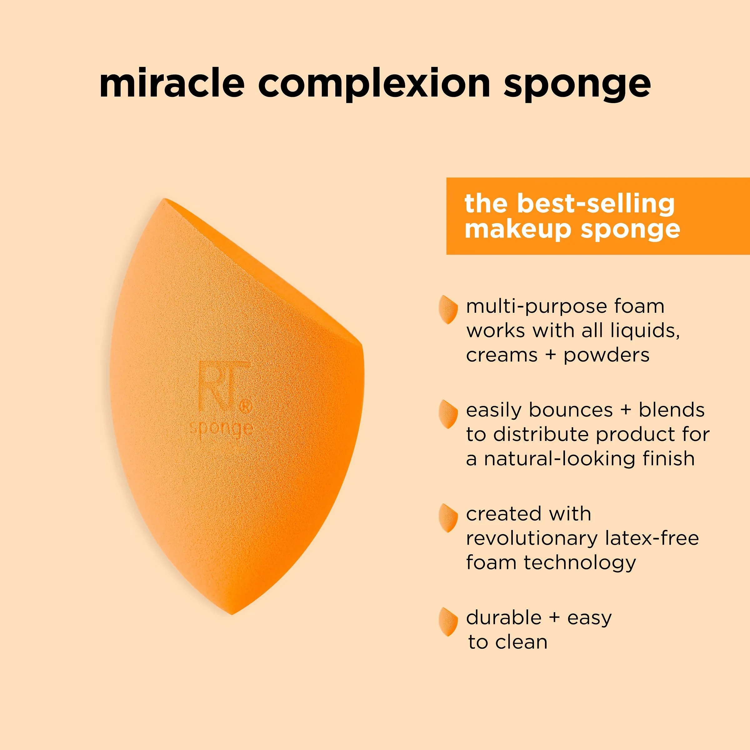 Miracle Complexion Sponge Makeup Blender   Travel Case