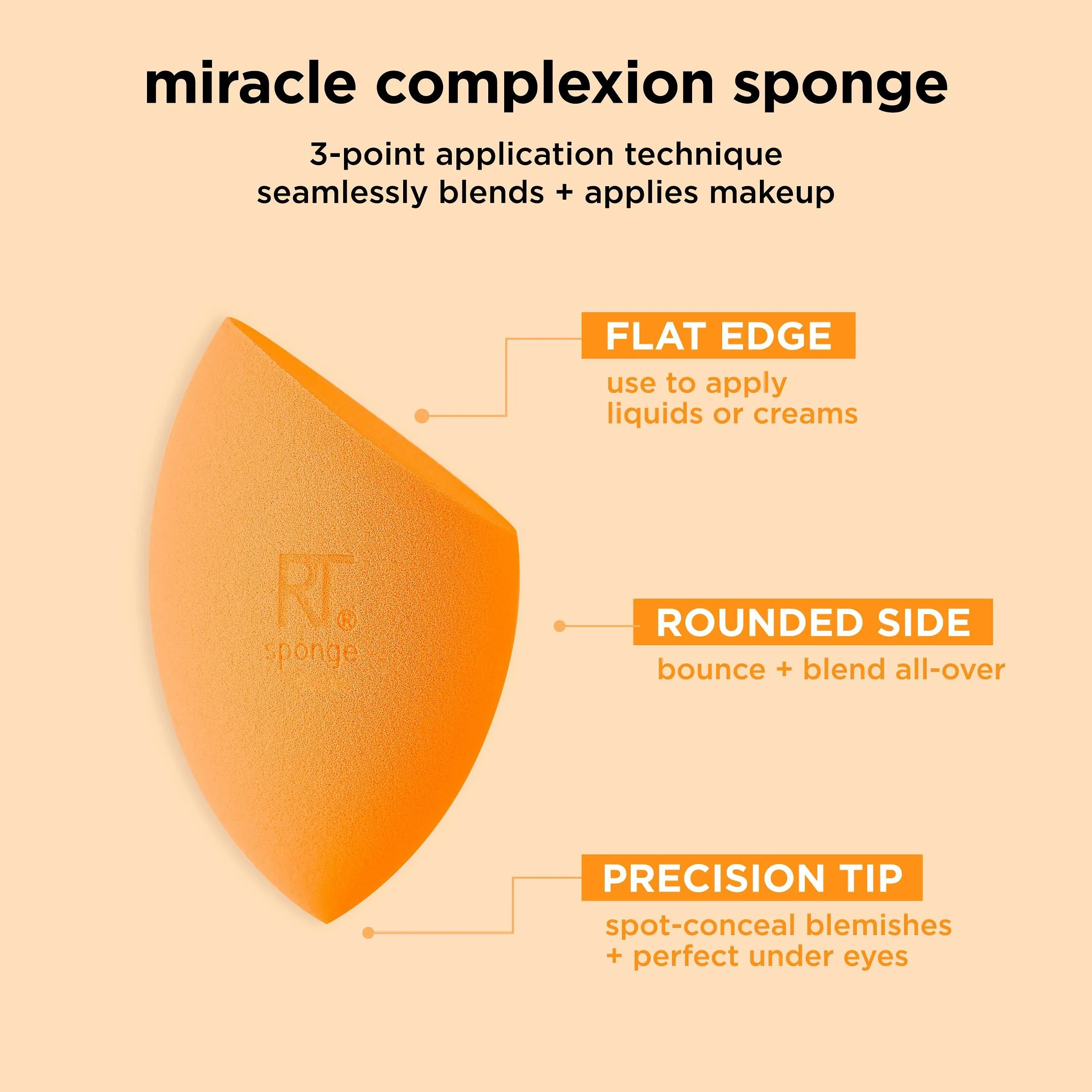 Miracle Complexion Sponges, 6 Count