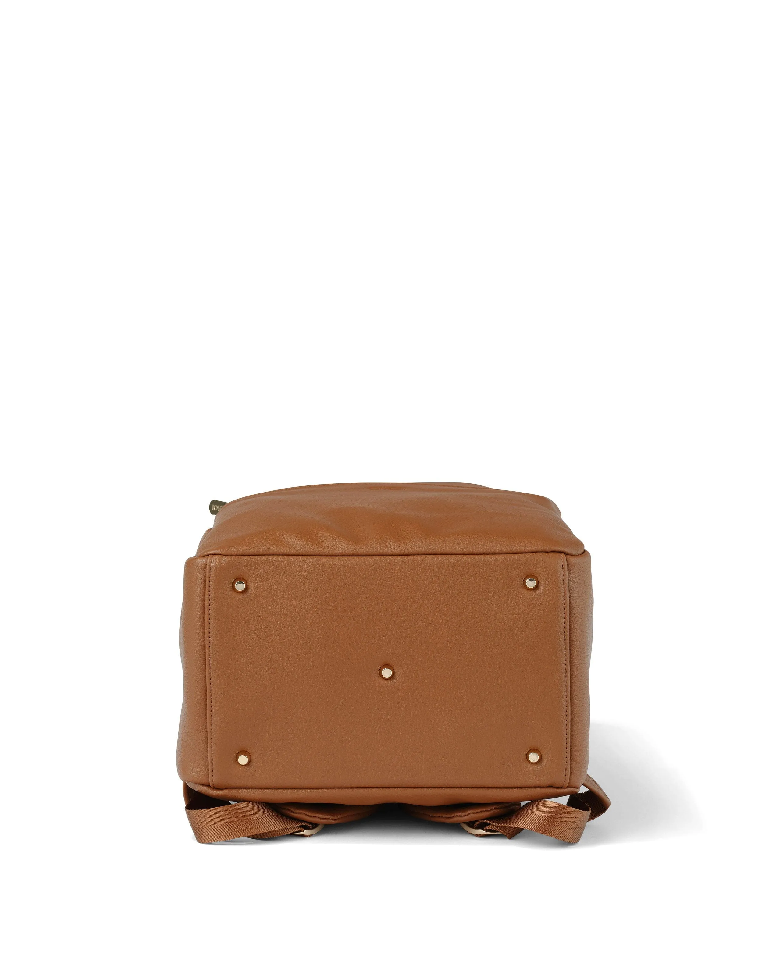 Multitasker Nappy Backpack - Chestnut Brown Vegan Leather