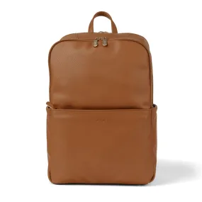 Multitasker Nappy Backpack - Chestnut Brown Vegan Leather