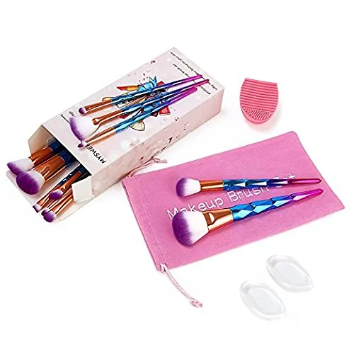 MYSWEETY 16PCS Makeup Brushes Set Makeup Foundation Eyebrow Eyeliner Cosmetic Brushes   2pcs Silicone Makeup Sponge   1pc Makeup Wash Egg   1pc Makeup Brush Bag