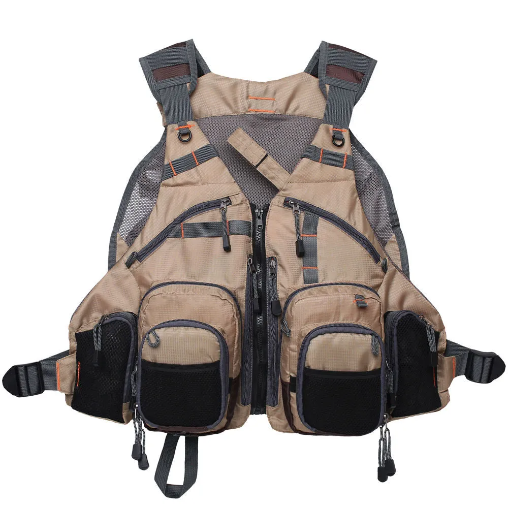 New Adjustable Fly Fishing Vest Mesh Fishing Vest