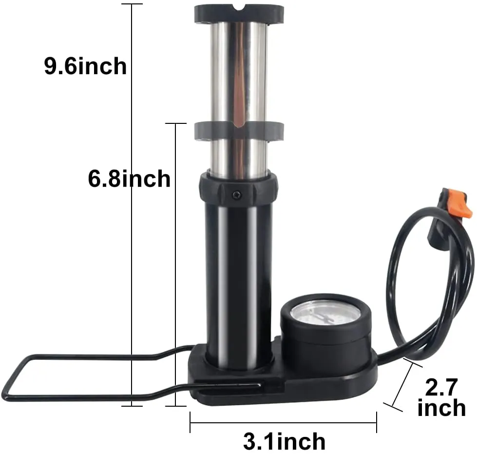 NewDoar Bike Pump Portable Mini-Lightweight Inflator Air Pump Bicycle Tire Pump