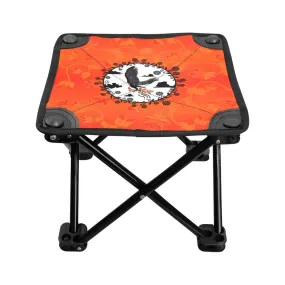 Orange Days Orange Carrying Their Prayers Folding Fishing Stool