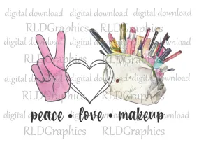 Peace Love Makeup (makeup bag)