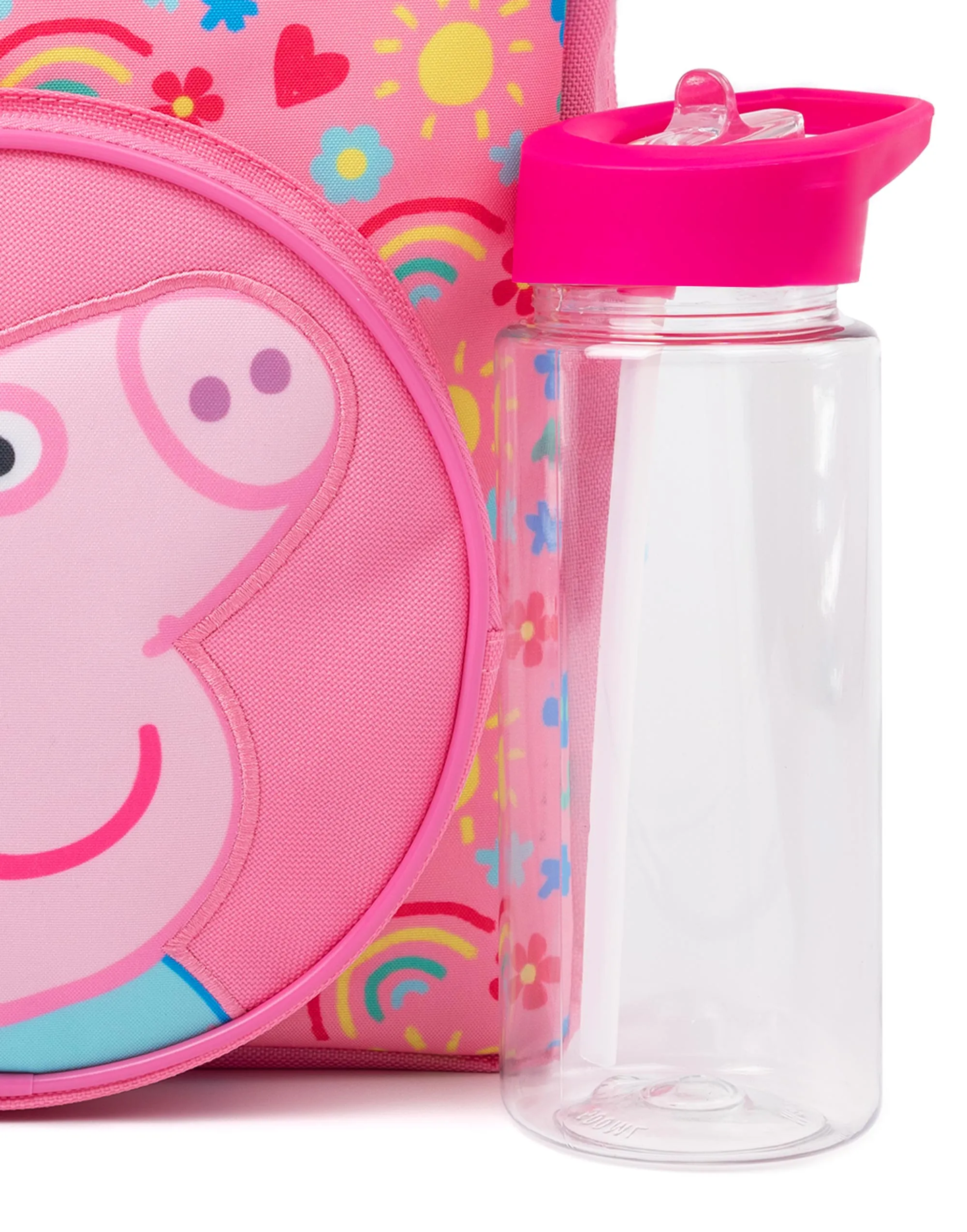 Peppa Pig Girls Pink 4 Piece Backpack Set