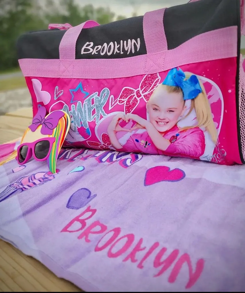 Personalized Kid's Travel Duffel Bag - Jojo Siwa