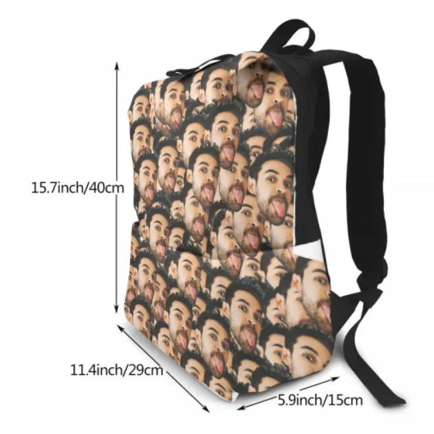 Personalized Mash Face Photo Backpack