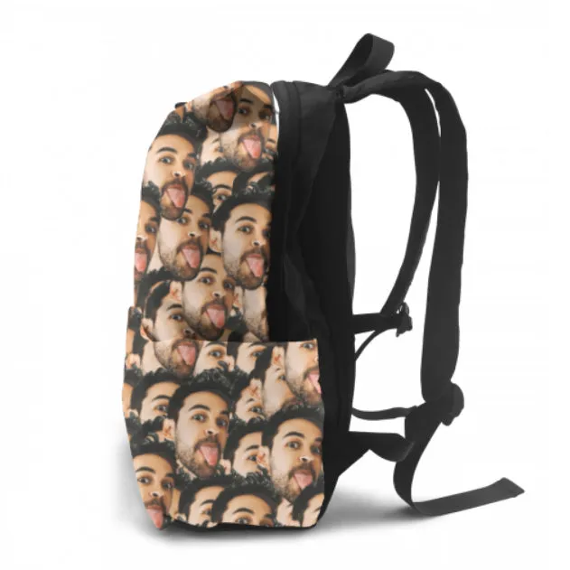 Personalized Mash Face Photo Backpack