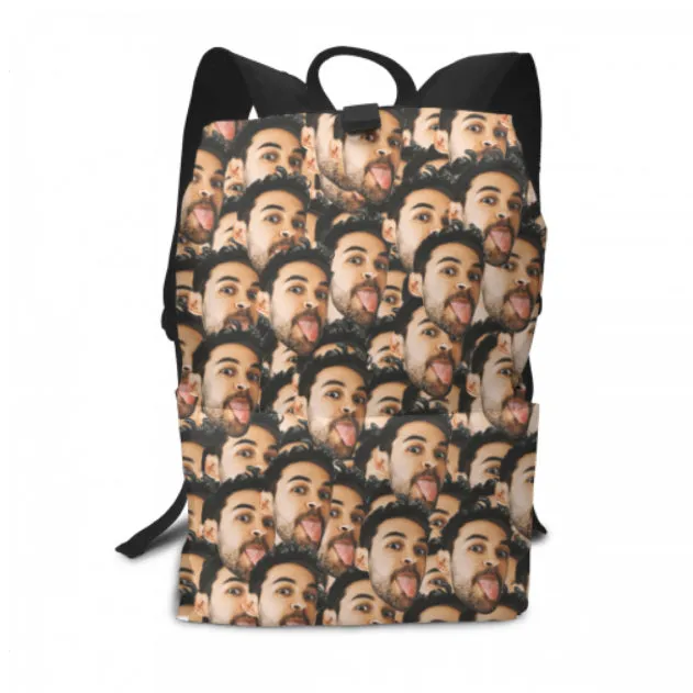 Personalized Mash Face Photo Backpack