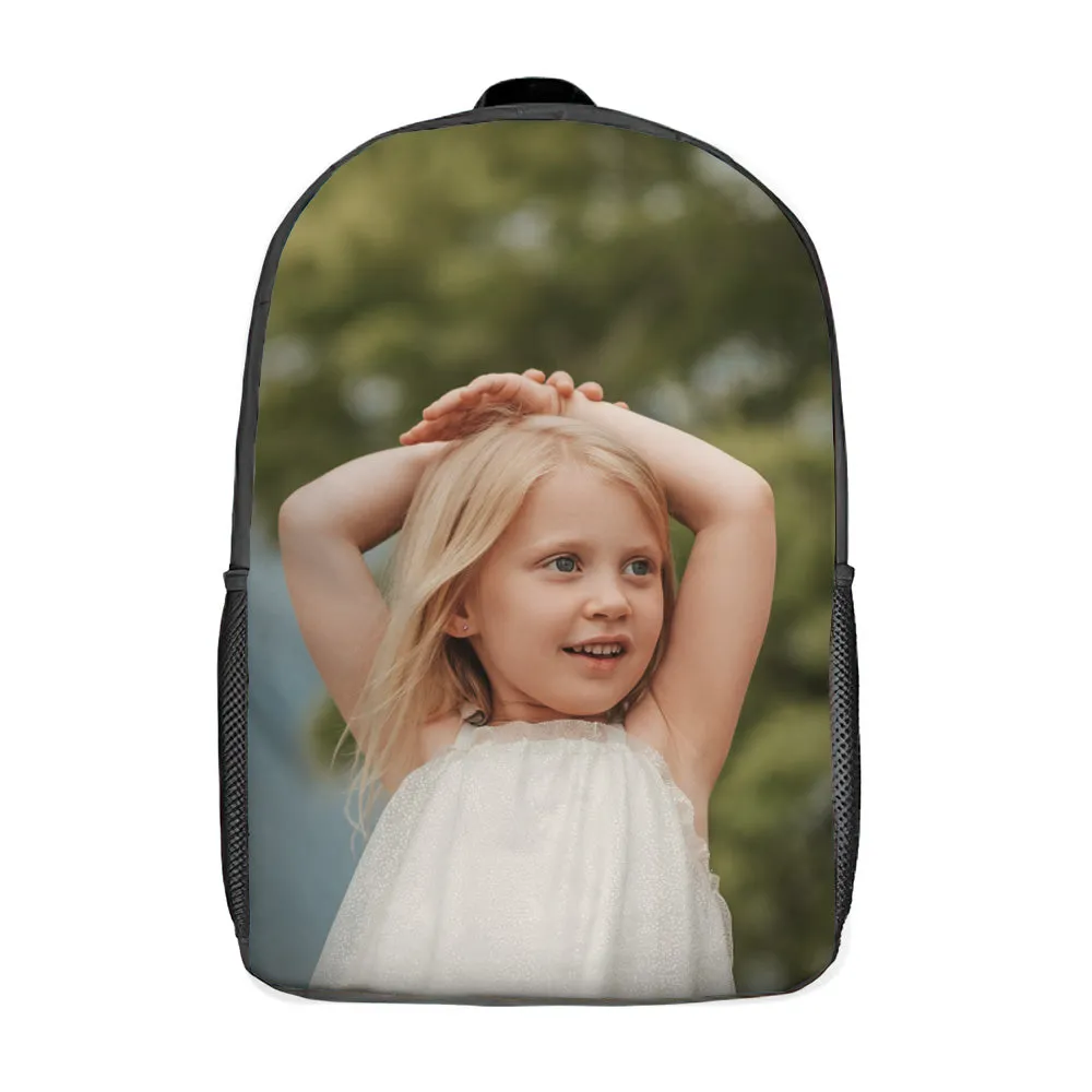 Personalized Photo Backpack, Picture School Bag, Back to School Gifts for Boys and Girls