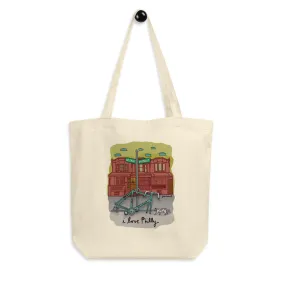 Philly bike parts tote bag