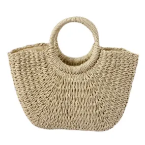 Picnic Time Cottagecore Straw Bag