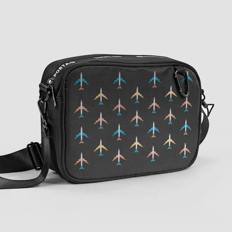 Planes Grey Sky - Travel Bag