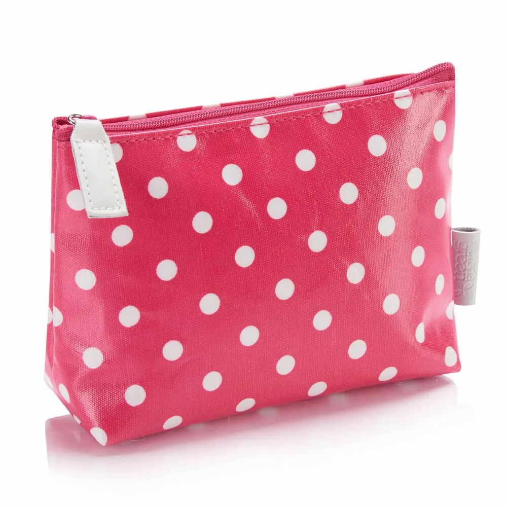 Polka dot make up bag